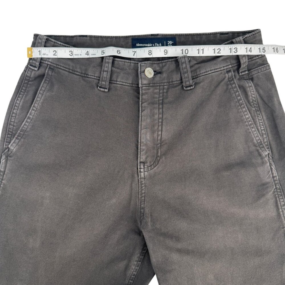 Abercrombie & Fitch Baggy Carpenter Pants Workwear Utility Black Men’s - Picture 8 of 12